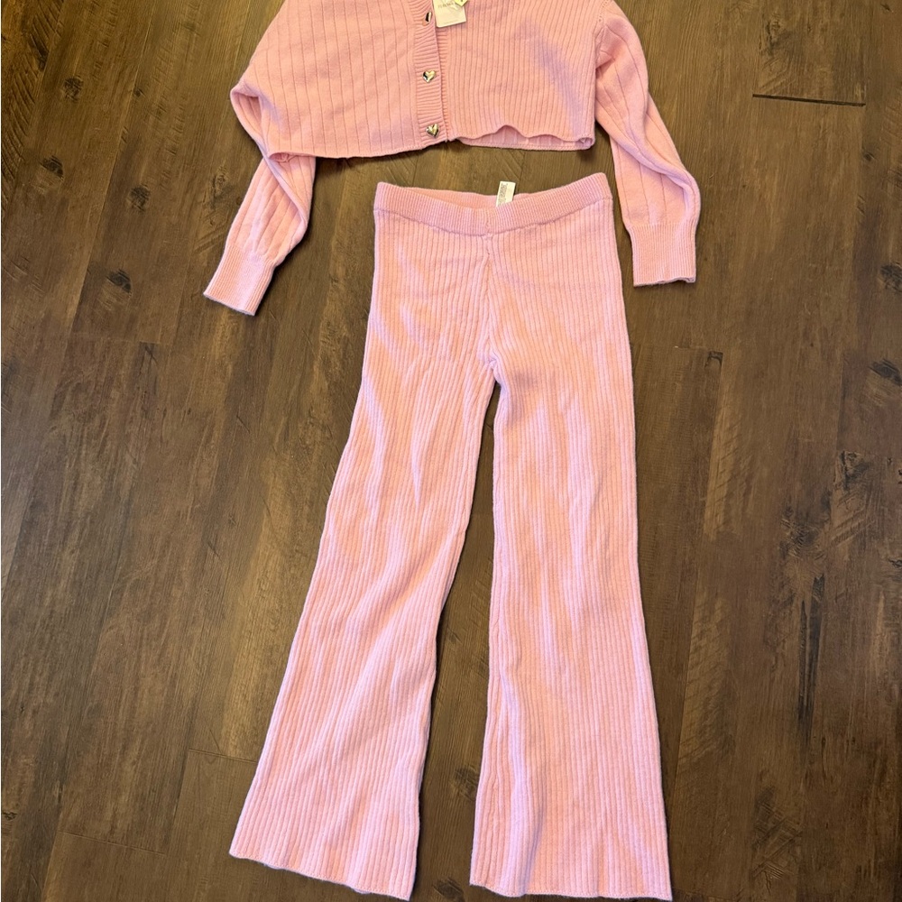 Forever 21 Pink Ribbed Jumpsuit